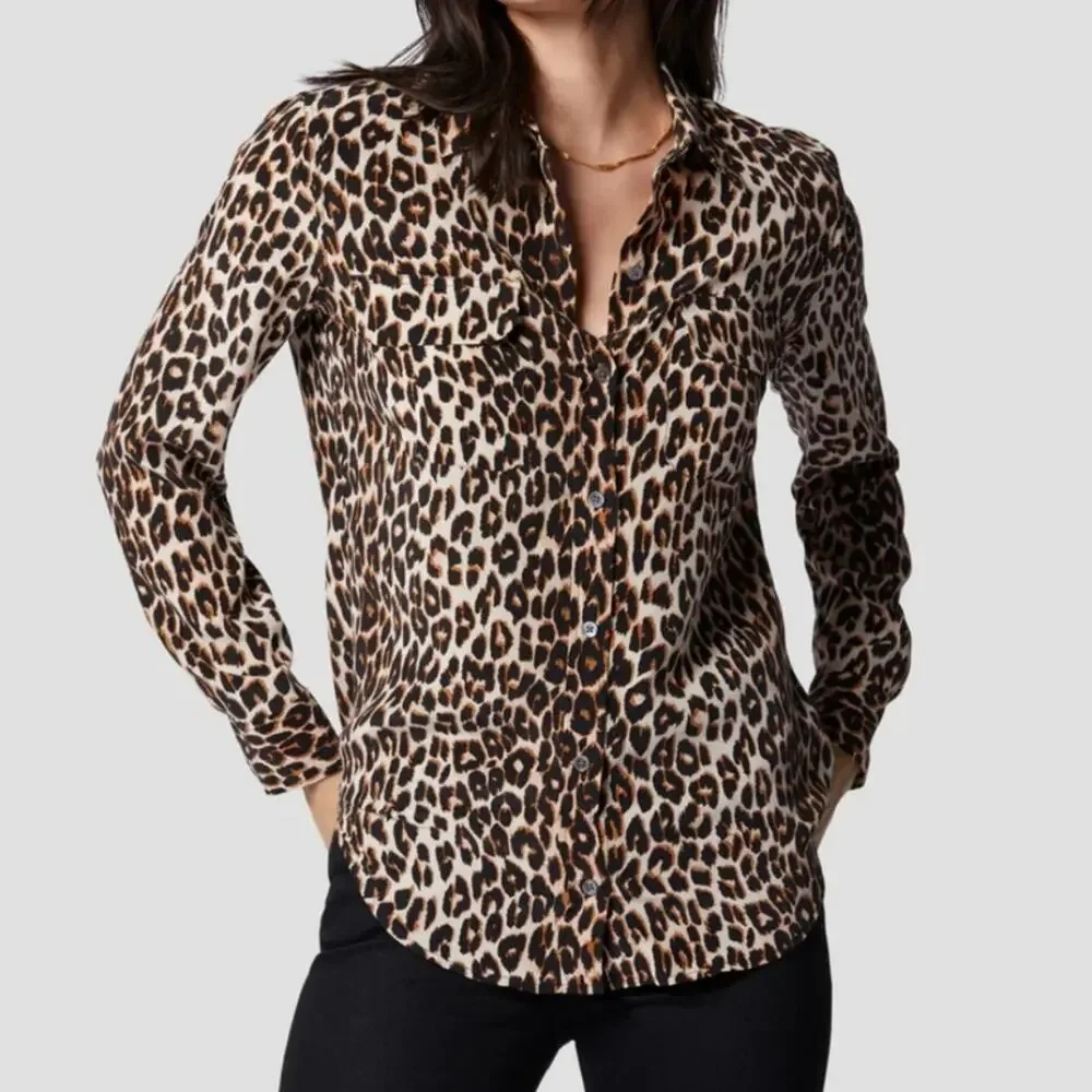 NWT Equipment Slim Signature Silk Shirt